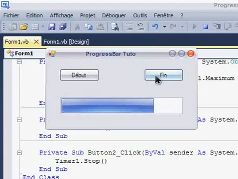 ProgressBar Visual Basic Tutorial Barra de Progreso