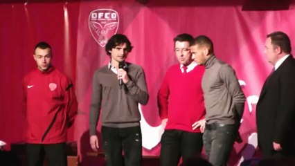 Présentation de Philippoteaux et Mulumba après DFCO-Le Mans (3-0)