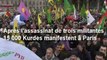 Triple meurtre : 15 000 Kurdes manifestent à Paris.