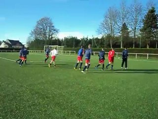 U17 contre Blavet Ria Ocean 12 janvier 2013 :echauffement collectif.