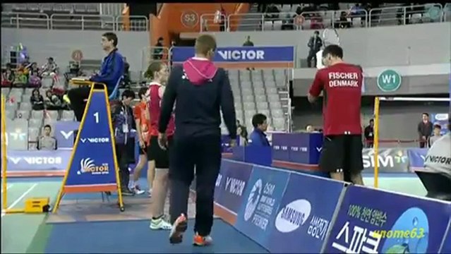 Victor Korea Open 2013 ~ XDR2 ~ Fischer/Pedersen[DEN] vs Shin/Eom[KOR] ~ Part 1