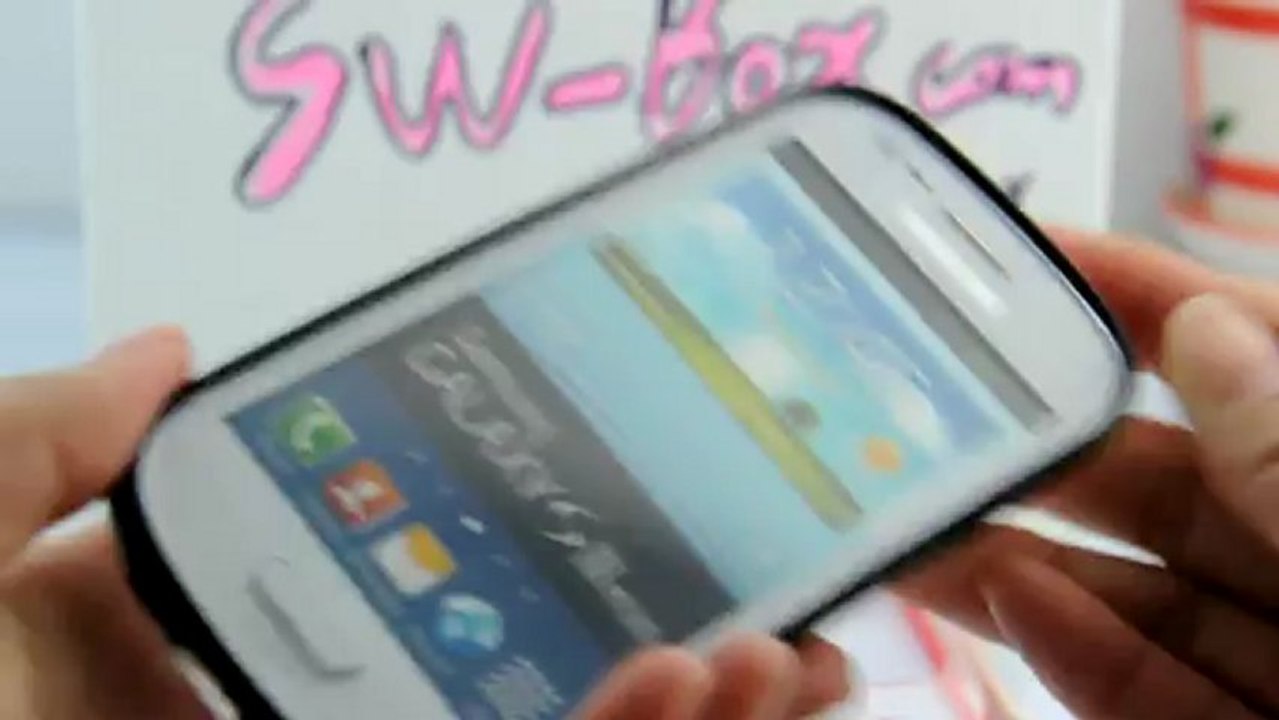 Crystal TPU Frame Bumper for Samsung Galaxy S3 Mini-white