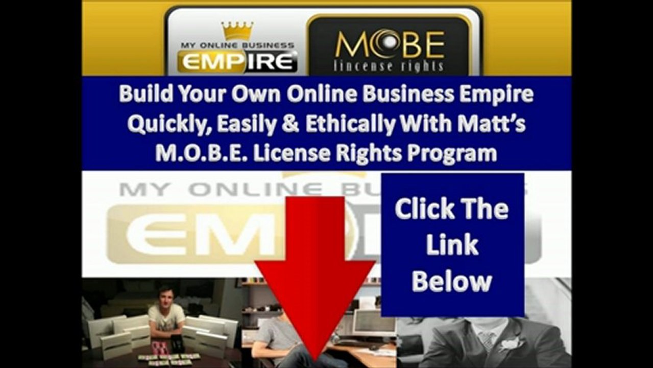 FULLY Exposed! My Online Business Empire License Rights Program | Matt Lloyd MOBE