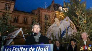 Inauguration du Marché de Noel par Jean Rottner Maire de Mulhouse