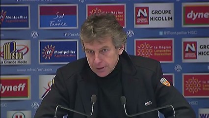 Conférence de presse Montpellier Hérault SC - FC Lorient : René GIRARD (MHSC) - Christian  GOURCUFF (FCL) - saison 2012/2013