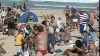 Huge Beach Dance