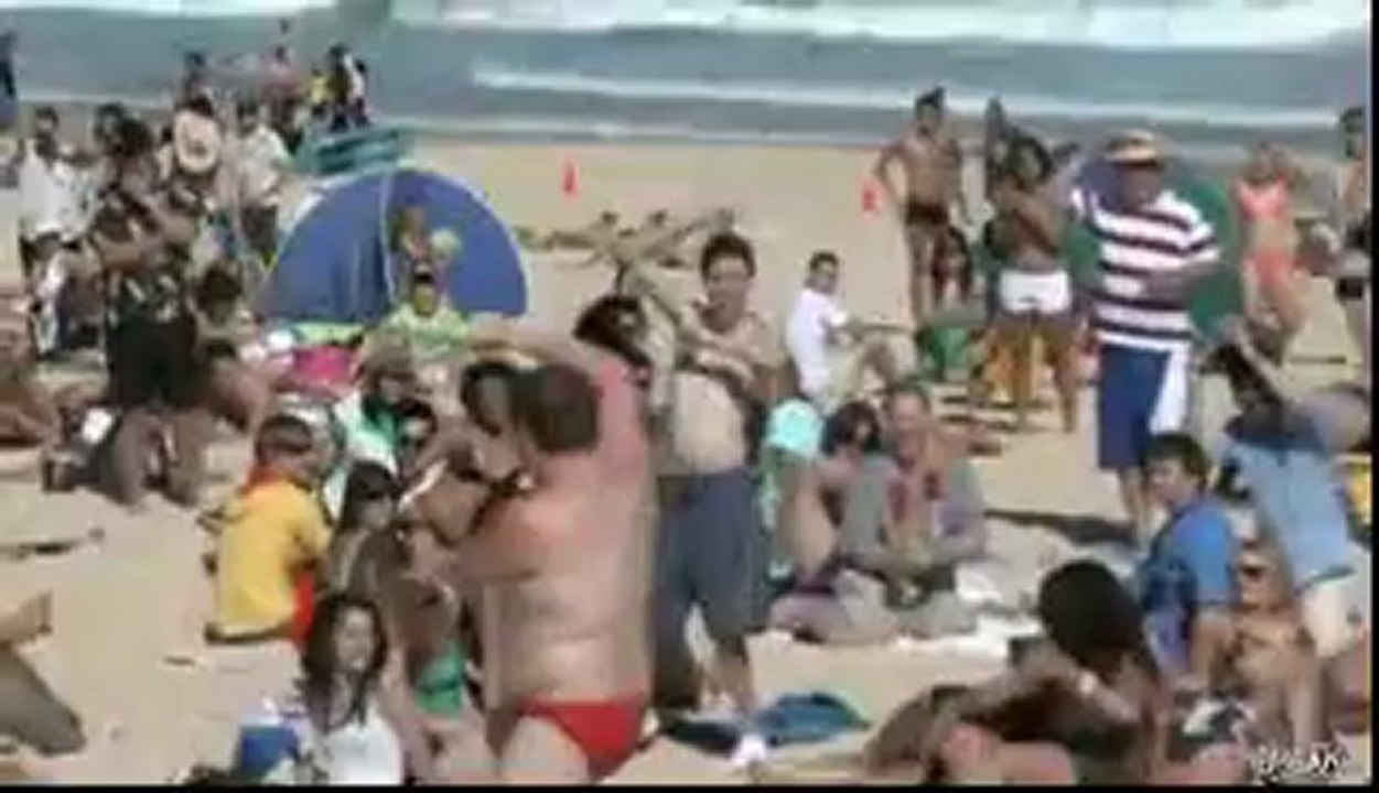 Huge Beach Dance
