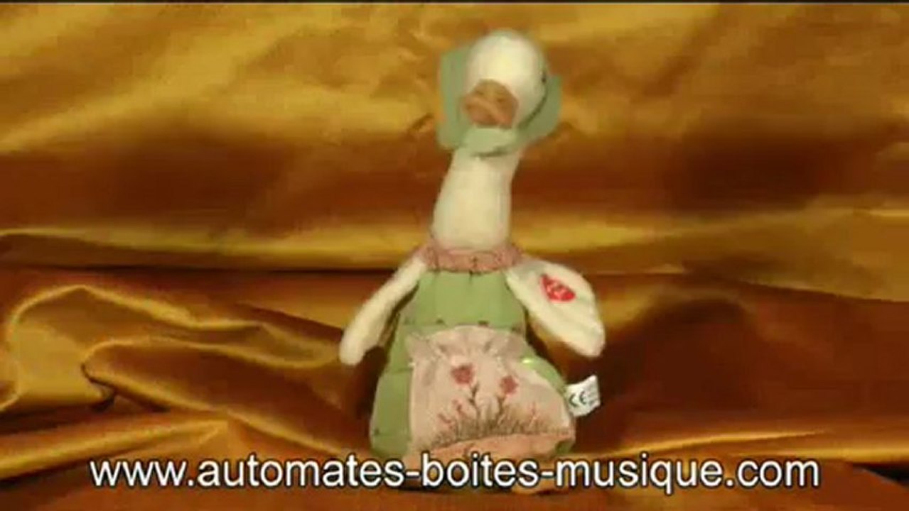 Lutèce Créations, le spécialiste des automates et des boîtes à musique, présente un de ses automates : l'automate mécanique musical canard