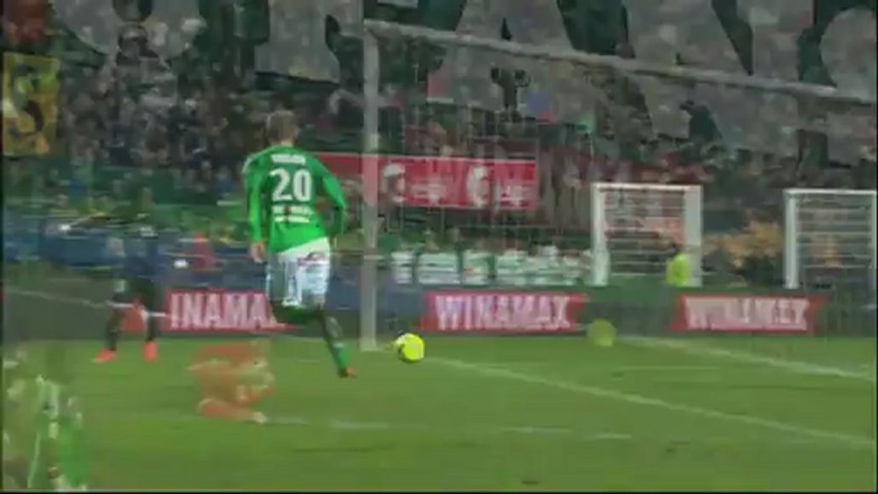 But Serge AURIER (43ème) - AS Saint-Etienne - Toulouse FC (2-2) - saison 2012/2013
