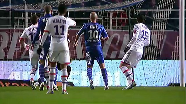 But Benjamin NIVET (38ème) - ESTAC Troyes - Olympique Lyonnais (1-2) - saison 2012/2013