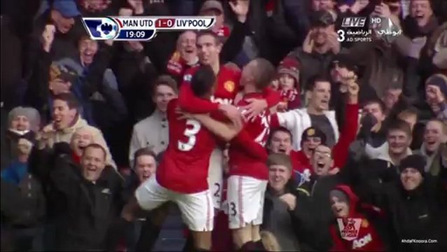 مانشستر يونايتد 1 - ليفربول 0 - الدوري الانكليزي 13/1/2013 فان بيرسي