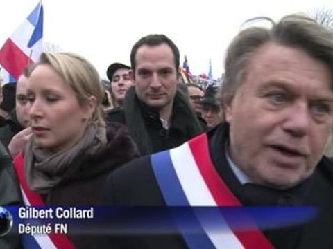 Le FN manifeste contre le mariage pour tous sans Marine Le Pen