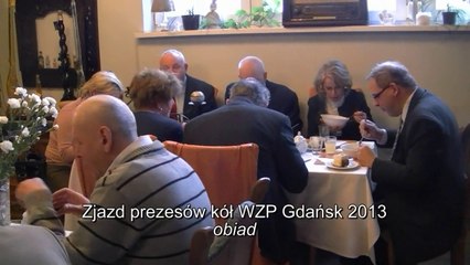 zjazd prezesów kół WZP Gdańsk -obiad
