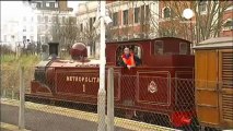 Steam engine helps mark London Tube anniversary
