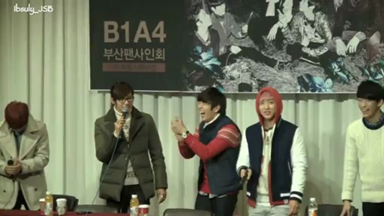 130105 B1A4 걸어본다 부산팬싸 마지막 인사
