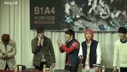 130105 B1A4 걸어본다 부산팬싸 마지막 인사