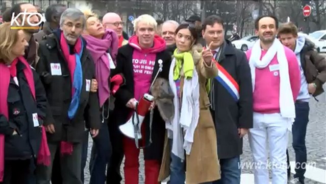 Manif pour Tous : les Organisateurs au Départ