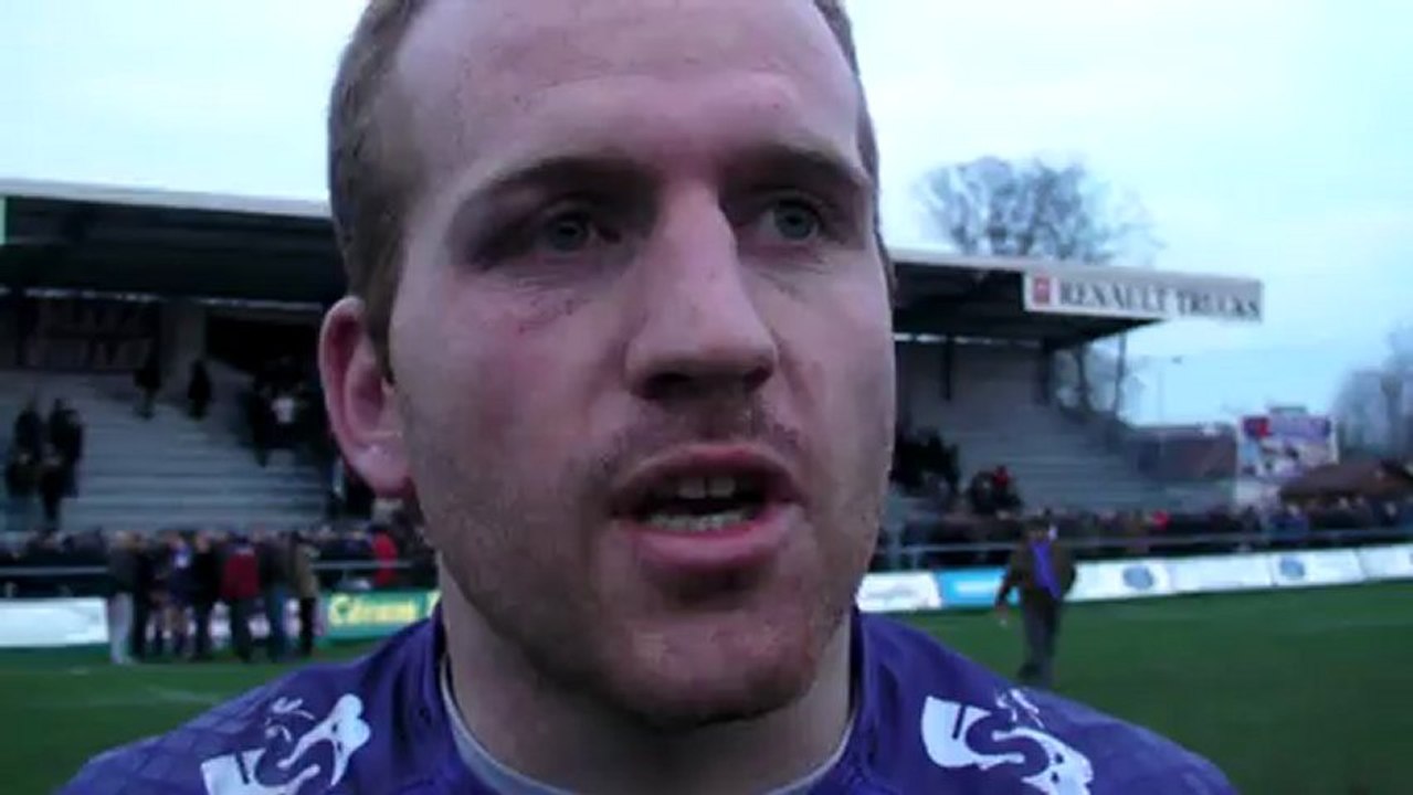 Rugby Federale 1 - Alexandre Ducrozet réagit après USB - Montluçon