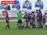 Rugby Fédérale 1 Poule 4 LOURDES - BAGNERES (14 janvier 2013)