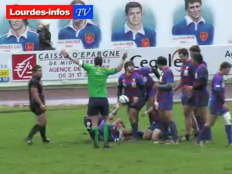 Rugby Fédérale 1 Poule 4 LOURDES - BAGNERES (14 janvier 2013)