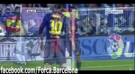 اهداف مباراة برشلونة و ملقا 3-1