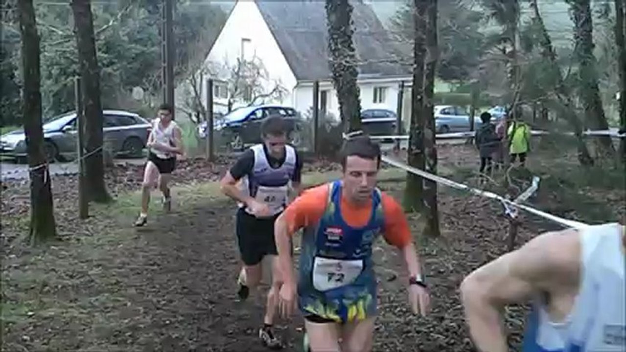 Départementaux cross 2013 . Moustoir ac .Course senior