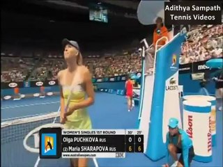 Sharapova vs Puchkova 2013 Australian Open Highlights