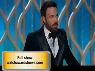 Ben Affleck Golden Globes 2013 acceptance speech video