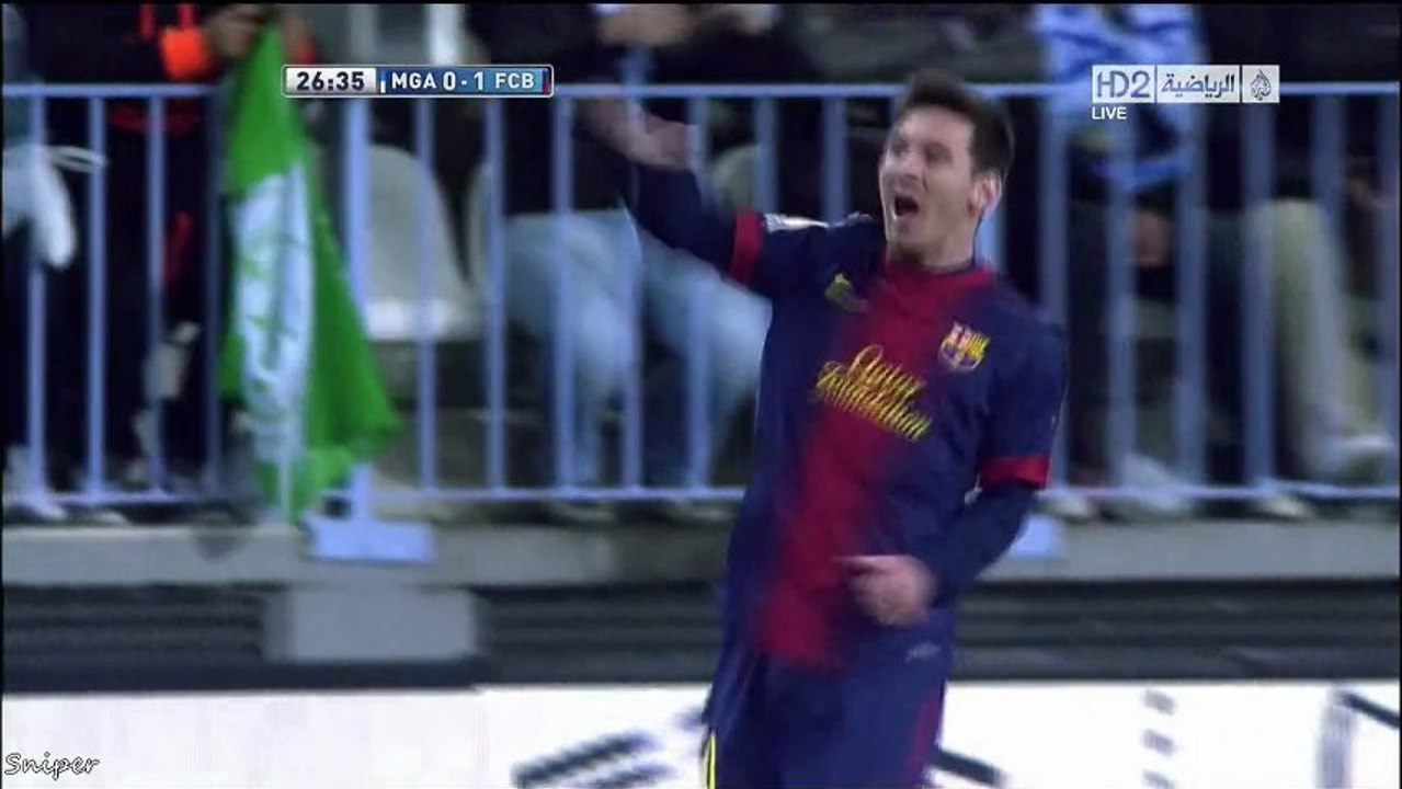 Messi goal malaga 13.01.2013