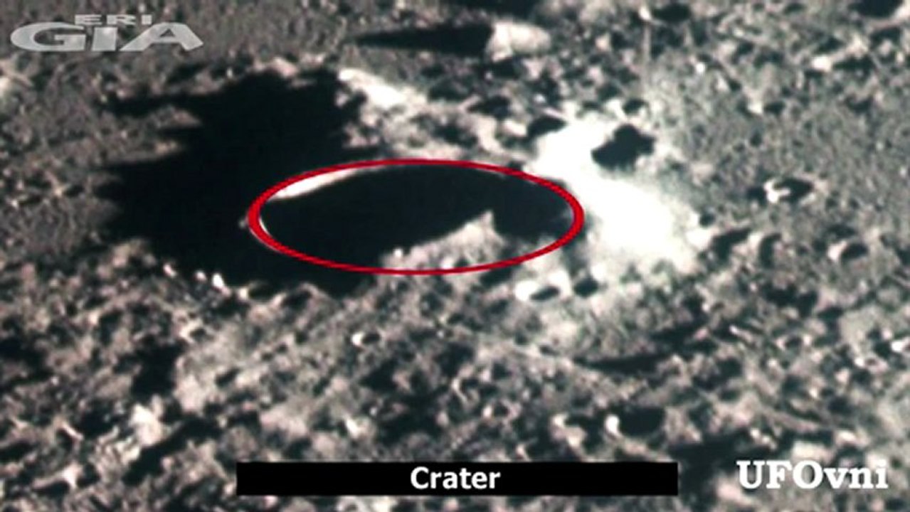 UFO. Discovered .Apollo 12 .Mission .lune .Photo, Crater Build