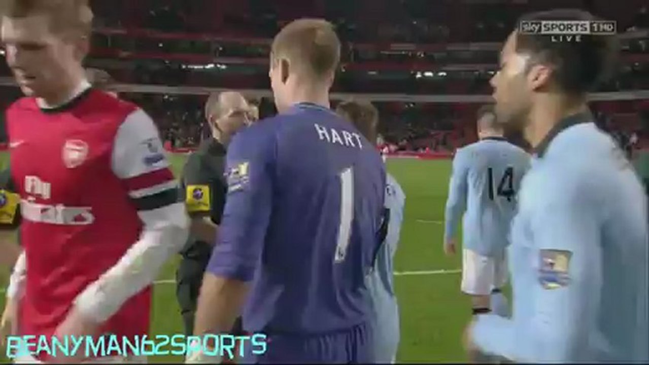 Linesman Tells Joleon Lescott To Thank Fans Who've Paid £62 - Funny - Arsenal v Man City