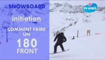 Initiation snowboard: Comment faire un 180 front.