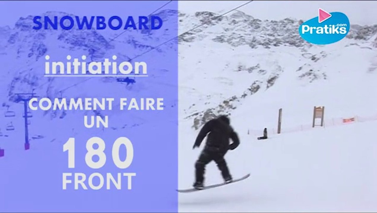 Initiation snowboard: Comment faire un 180 front.