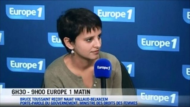 Lendemain de la manif anti-mariage pour tous : Najat Vallaud-Belkacem invitée d'Europe1