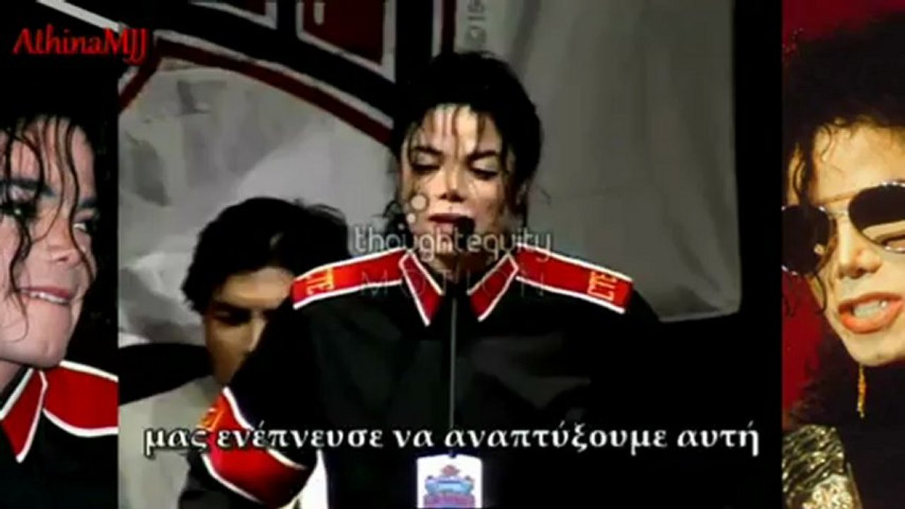 Michael Jackson Superbowl Speech Heal the world foundation Greek subtitles