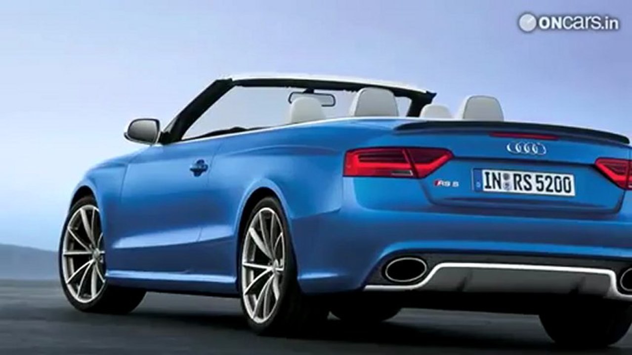 450PS Audi RS5 sheds its roof.mp4