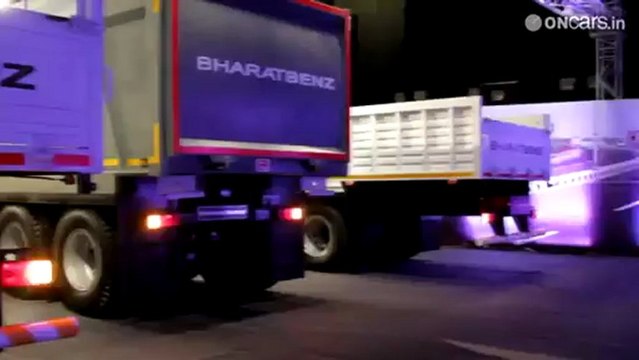 Bharat Benz launches the 2523 and 3123 range of trucks.mp4
