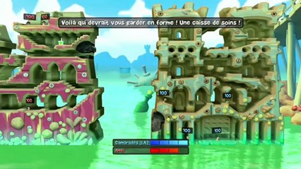 Worms Revolution - Gameplay #1 : affrontement en ligne