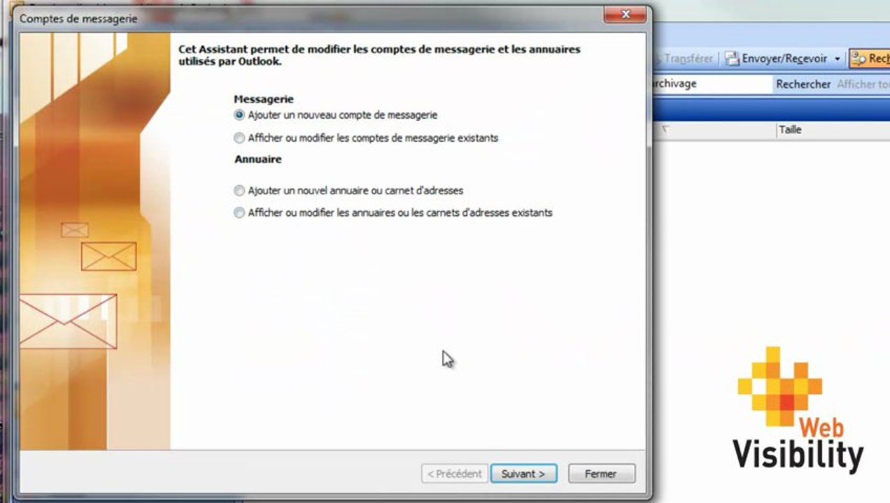 Tutoriel : Configurer un compte mail via MS Outlook
