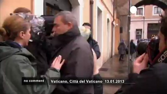 Femen activits disrupt pope's weekly address - no comment