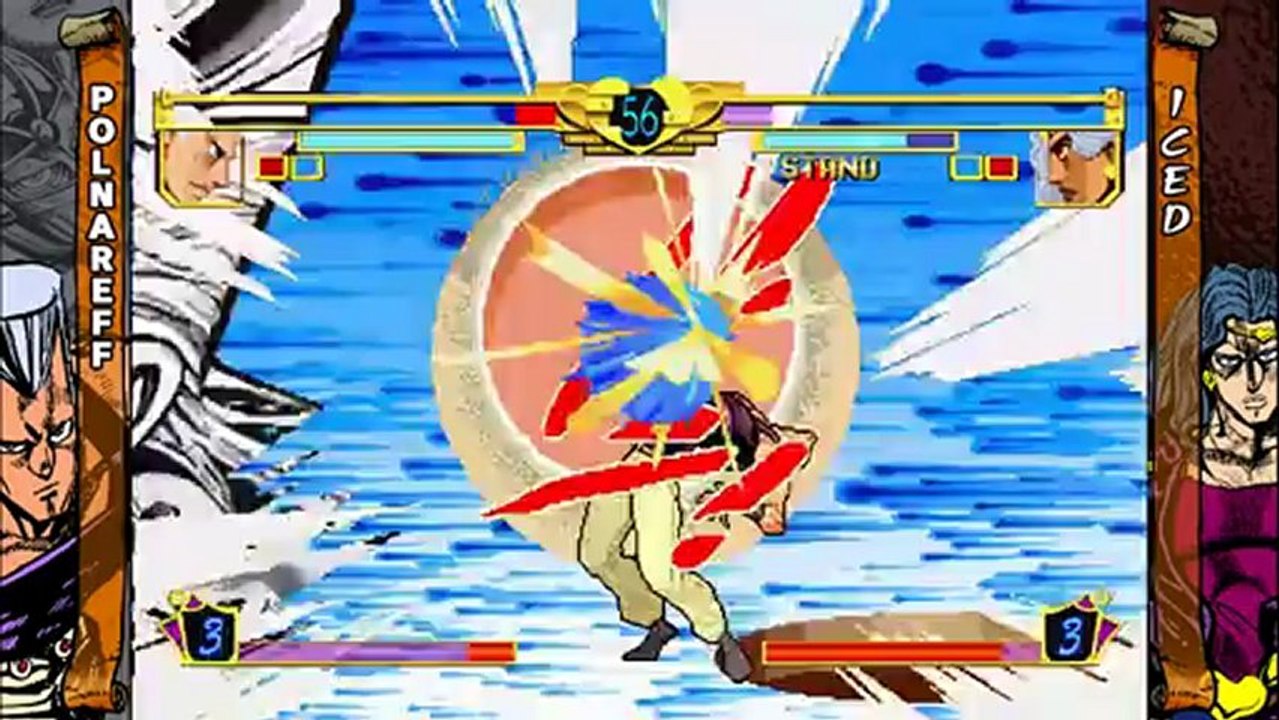 JoJo's Bizarre Adventure HD Ver. - Gameplay #2 - Polnareff vs. Iced (GC 2012)