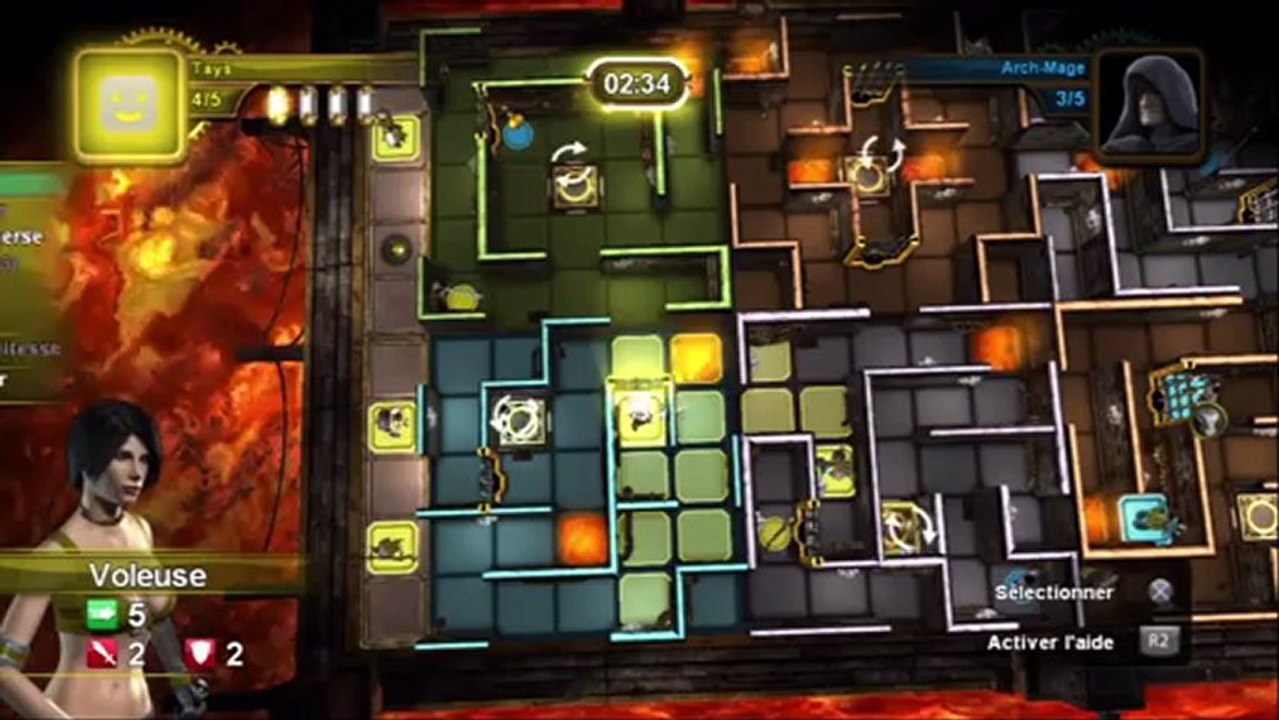 Dungeon Twister - Gameplay #1 - Partie contre l'IA en vidéo maison