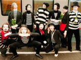 Mimes at Sheremetyevo Airport (Moscow, Russia)