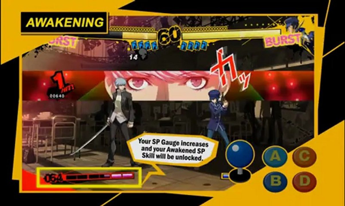 Persona 4 Arena - Gameplay #2 - Basic control