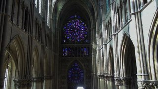 Cathédrale de Reims - prises de  vues intérieures avec ballon dirigeable-Zepplin