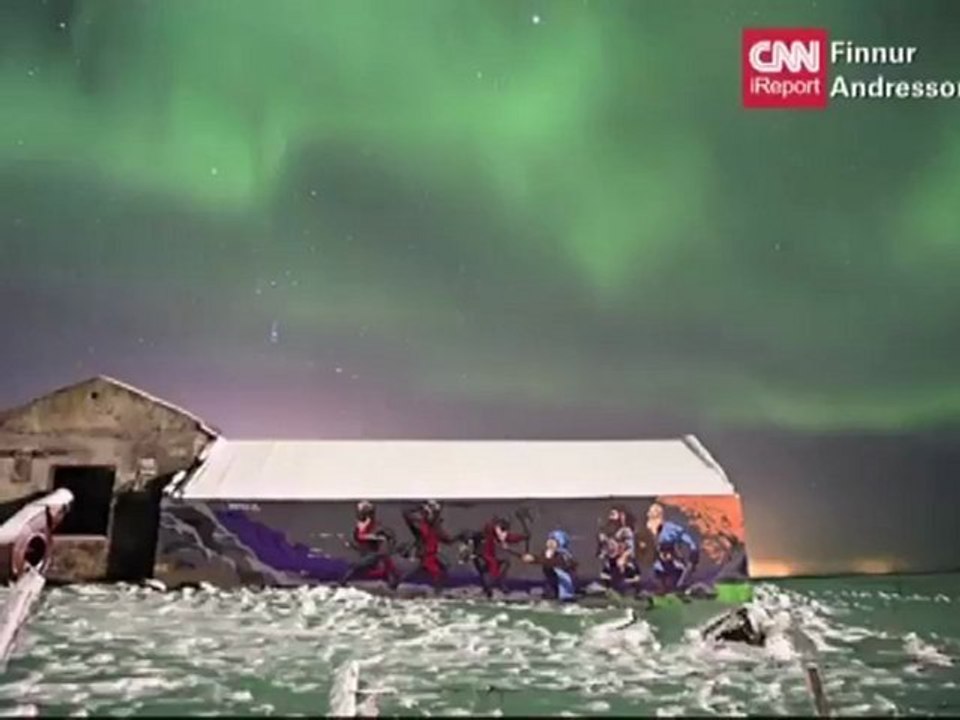 Impactantes imágenes de la aurora boreal en Islandia