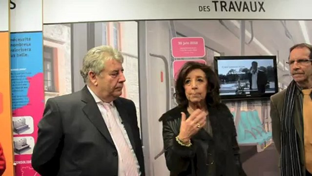 Marie Josée Roig, Maire d'Avignon, à Besançon pour parler Tramway