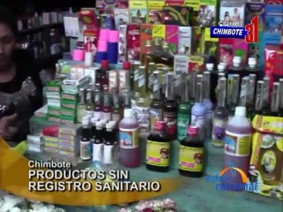 Chimbote Decomisan productos sin registro sanitario en mercado Nuevo Progreso
