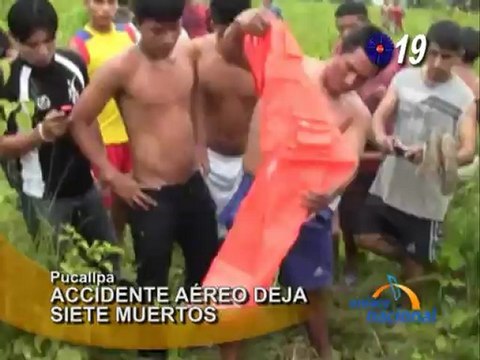 Pucallpa Siete personas mueren tras caida de helicoptero en Yarinacocha