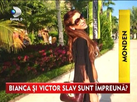 Bianca Dragusanu si Victor Slav au fost impreuna la Roma